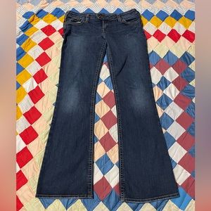 Silver Jeans Tuesday Bootcut Women’s 29 Western Wear Mid Rise Blue Denim